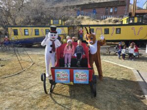 Candy Cane Express – świąteczny pociąg w Virginia City w stanie Nevada