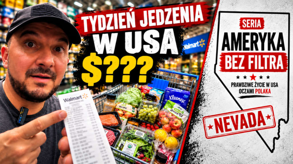 Tygodniowe zakupy spożywcze w USA i ceny jedzenia w Nevadzie